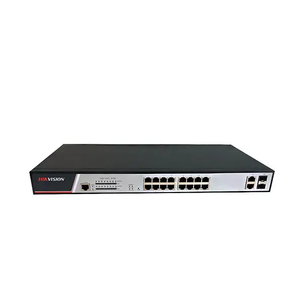 Switch PoE Administrable Hikvision de 16 Puertos 100M DS-3E2318P