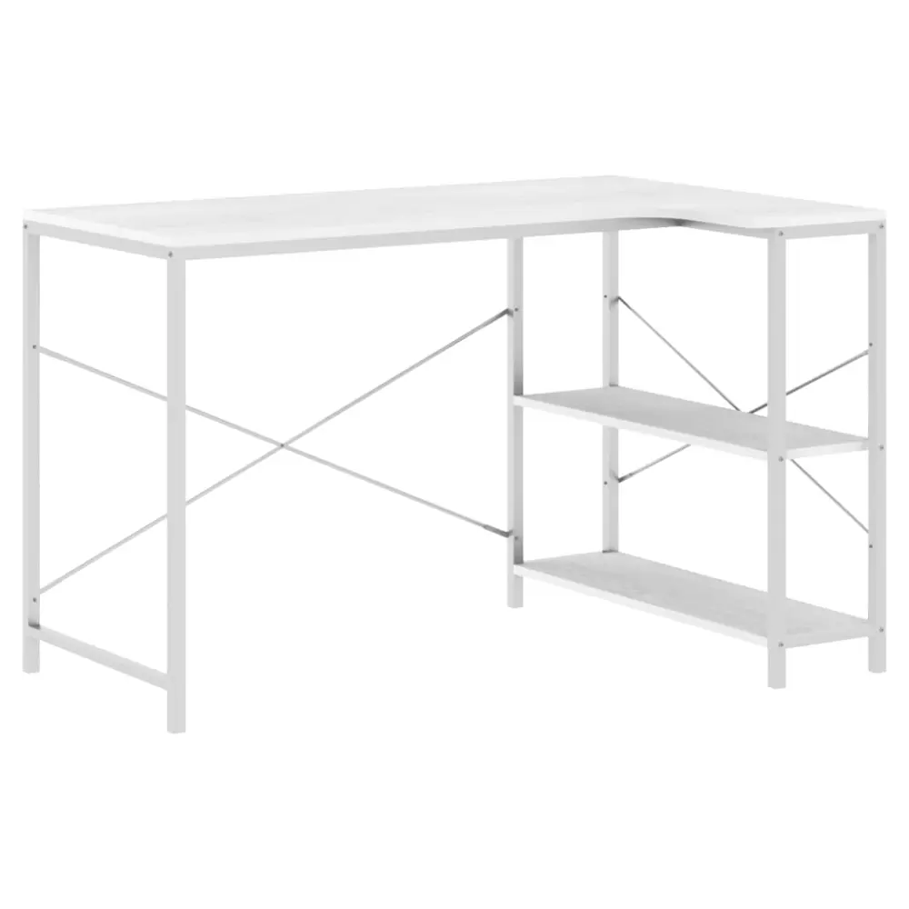 vidaXL escritorio de ordenador madera de ingenierí blanco 110x72x70cm