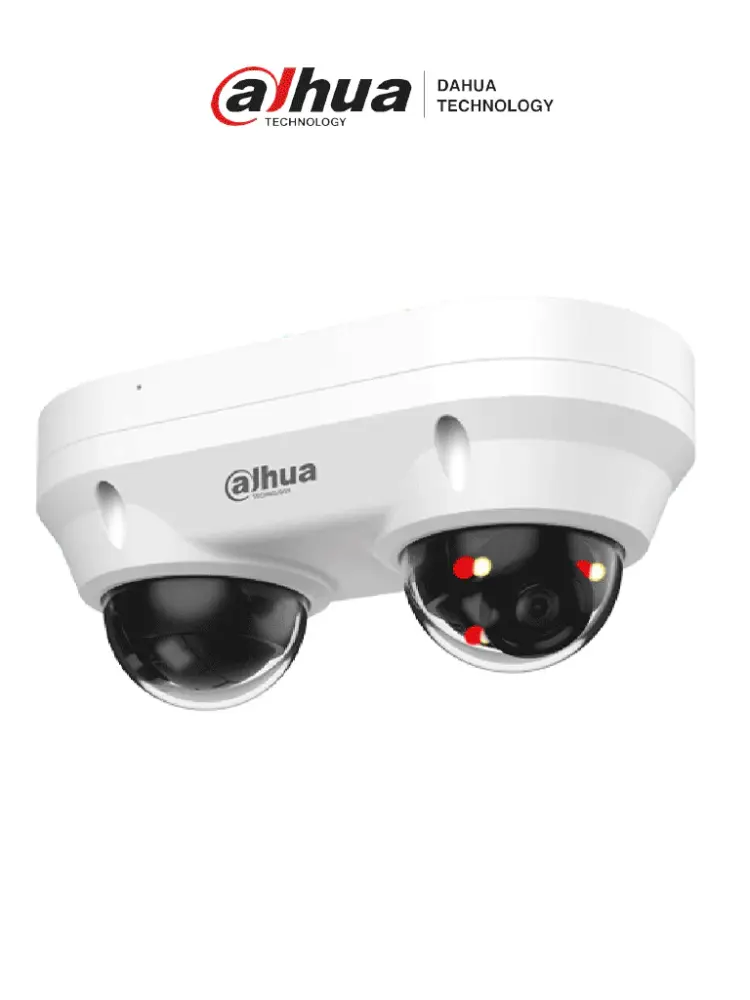 DAHUA DH-IPC-HDBW2449FP-AS-E2-IL - Cámara Domo Dual IP de 4MP, iluminador dual inteligente/ Lente 2.8mm/ Protección Peri...