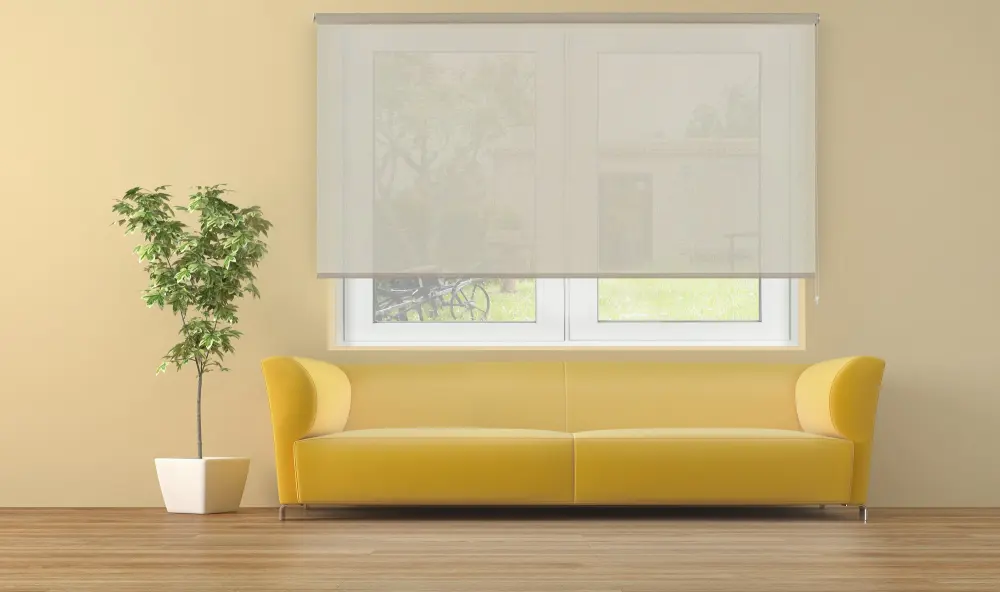 Estor enrollable traslúcido cotton crema 180 x 250cm