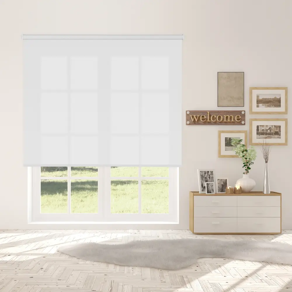 Estor enrollable traslúcido l2000 blanco 105 x 190cm