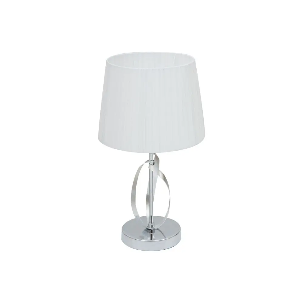 Lampara sobremesa detroit cromo 25cm