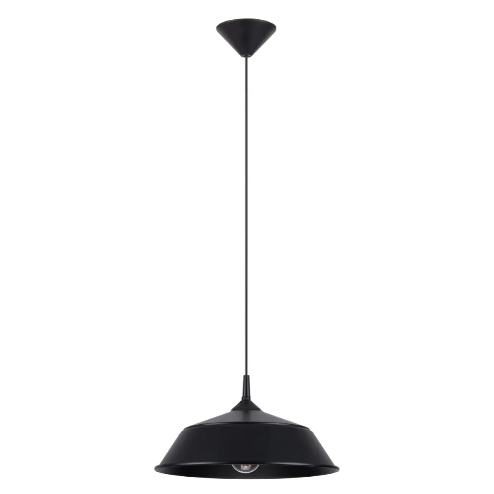 Lámpara coLGante frika 1 negro acero 34x74x34cm