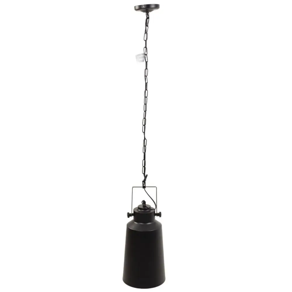 Lámpara de techo de acero negro 19,5x19,5x34/123