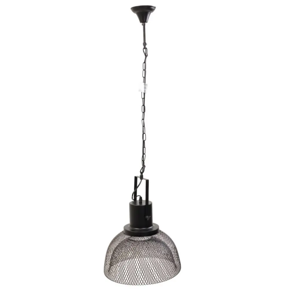 Lámpara de techo de metálico negra 35x35x110/35