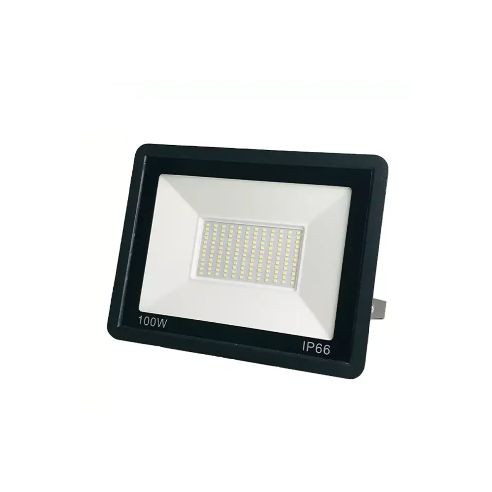 Proyector LED estrecho 100w 6000k ip66, iluminación exterior e interior