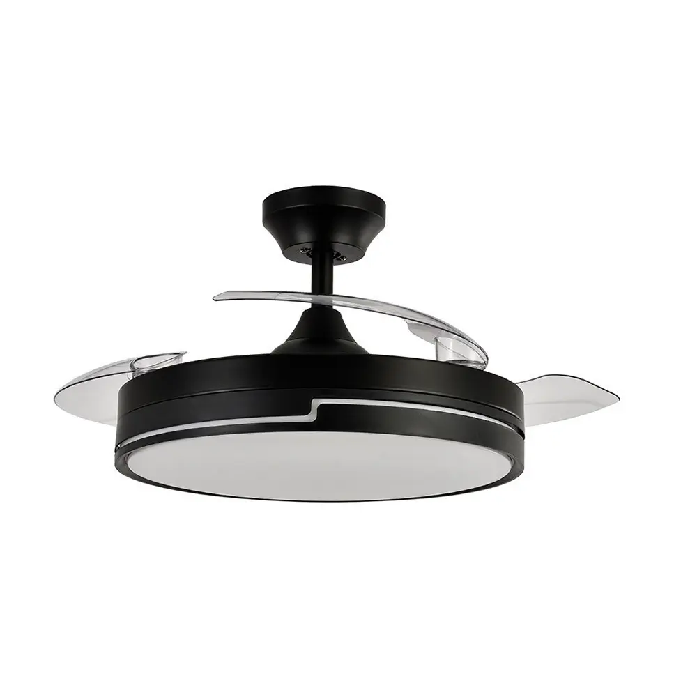 Ventilador de techo olimpia negro cct regulable 49cm