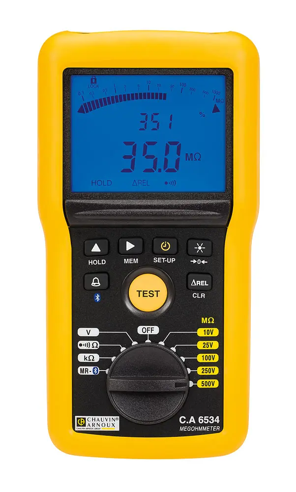 Comprobador de Aislamiento y Continuidad Chauvin Arnoux CA 6534, 50GΩ, 500V, CAT IV | P01140834