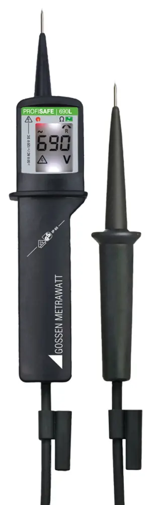 Comprobador de tensión Gossen Metrawatt PROFISAFE 690L, hasta 690V ac/dc, prueba de continuidad, IP65, CAT III 690V | M630J