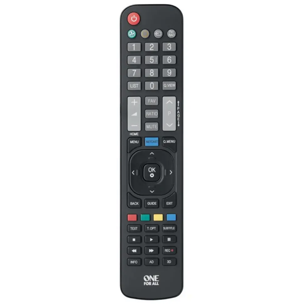 Control remoto adaptable One All URC1911 para LG de 1 dispositivo