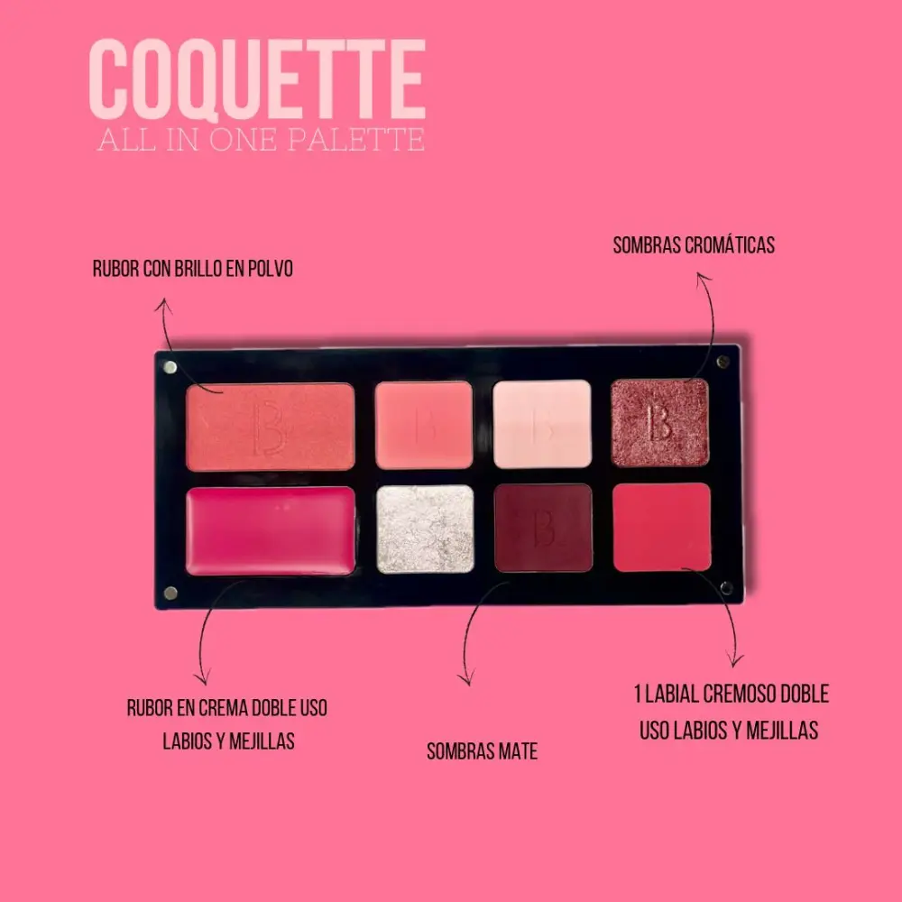 "Coquette" All one palette (paleta de rostro multi-efecto)