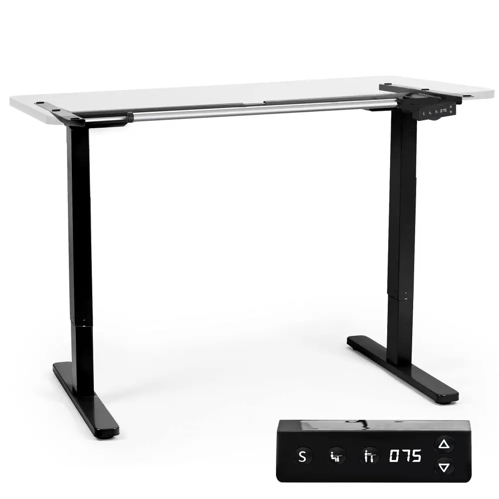 Duronic tm12 bk: escritorio eléctr. Personalizable 71-116cm, memoria - negro