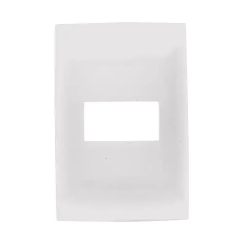 Placa de 1 ventana, Cien, color blanco - Leviton : Overclock Edition