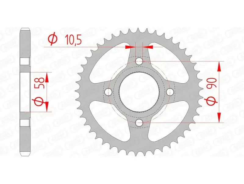 Corona AFAM acero básico 10223 - Paso 428