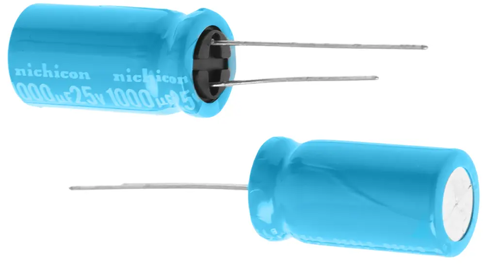 Condensador electrolítico Nichicon serie BT, 1000μF, ±20%, 25V dc, Radial, Orificio pasante, 12.5 x 25mm, paso 5mm | UB...
