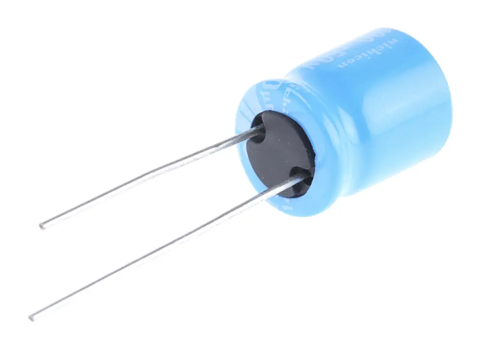 Condensador electrolítico Nichicon serie BT, 100μF, ±20%, 50V dc, Radial, Orificio pasante, 10 (Dia.) x 12.5mm, paso 5m...