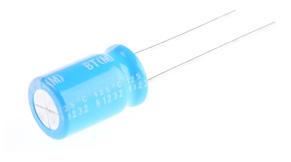 Condensador electrolítico Nichicon serie BT, 220μF, ±20%, 35V dc, Radial, Orificio pasante, 10 (Dia.) x 16mm, paso 5mm ...