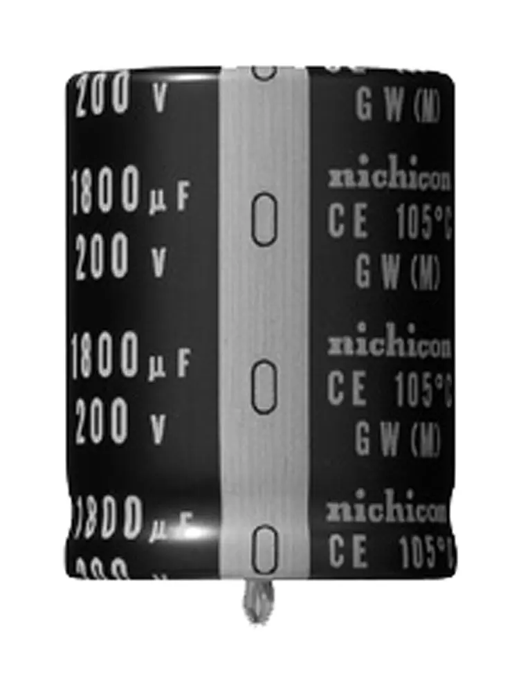 Condensador electrolítico Nichicon serie GW, 220μF, ±20%, 450V dc, de encaje presión, 30 (Dia.) x 35mm, paso 10mm | LG...
