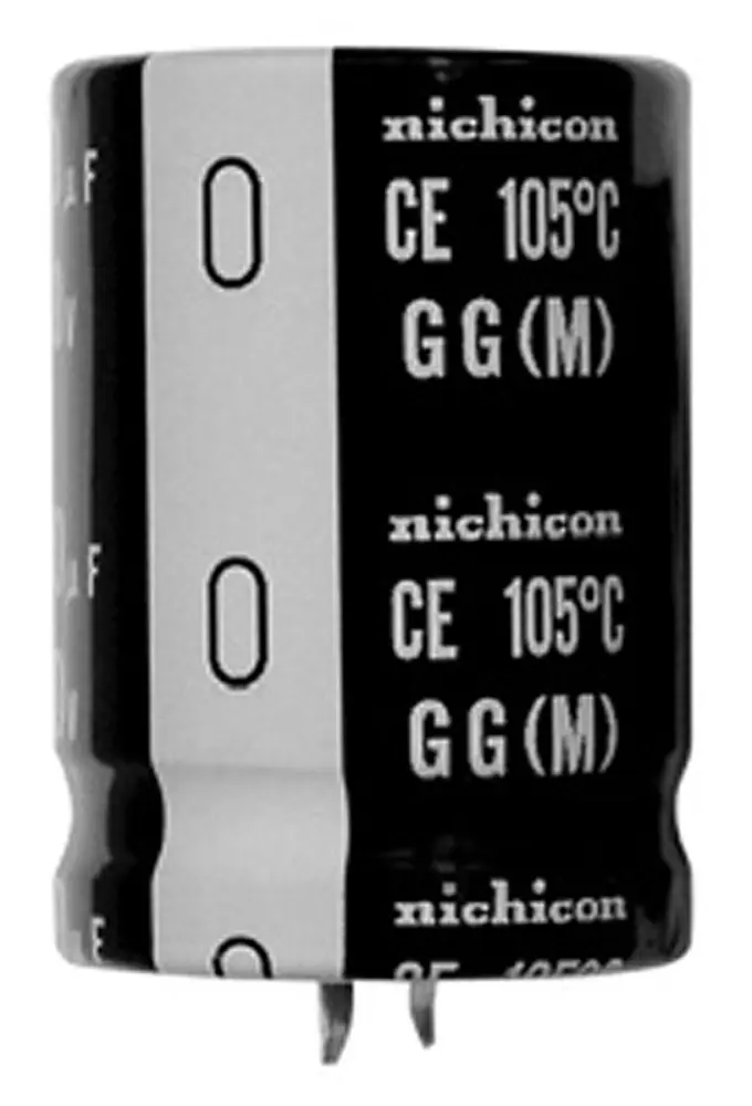 Condensador electrolítico Nichicon serie GG, 390μF, ±20%, 400V dc, de encaje presión, 35 (Dia.) x 30mm, paso 10mm | LG...