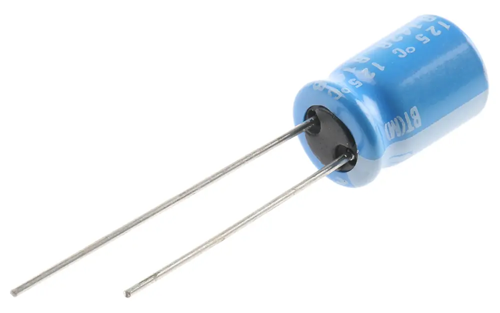 Condensador electrolítico Nichicon serie BT, 47μF, ±20%, 50V dc, Radial, Orificio pasante, 8 x 11.5mm, paso 3.5mm | UBT...
