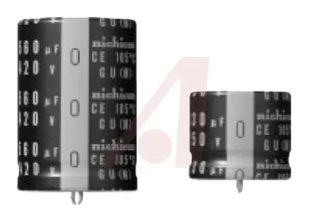 Condensador electrolítico Nichicon serie GU, 820μF, ±20%, 200V dc, de encaje presión, 30 (Dia.) x 30mm, paso 10mm | LG...