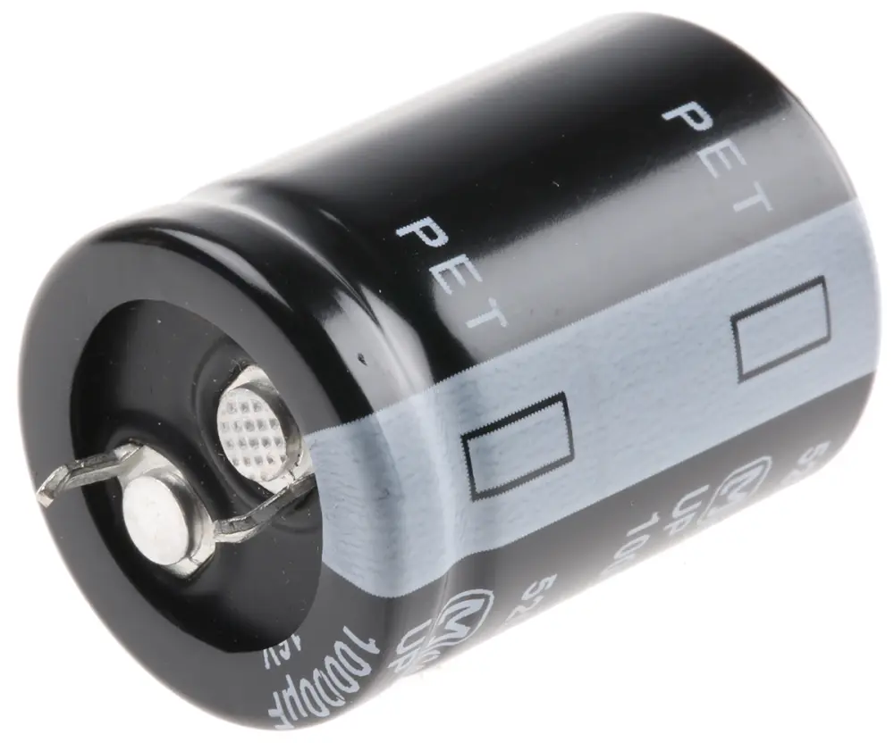 Condensador electrolítico Panasonic serie HA SNAP , 10000μF, ±20%, 16V dc, mont. pasante, 22 (Dia.) x 30mm, paso 10mm |...