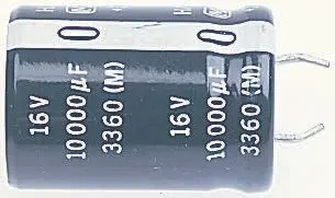 Condensador electrolítico Panasonic serie HA Type TS, 6800μF, ±20%, 50V dc, mont. pasante, 25 (Dia.) x 50mm, paso 10mm ...