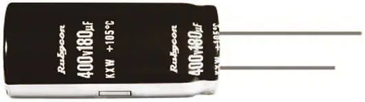 Condensador electrolítico Rubycon serie KXW, 220μF, ±20%, 200V dc, Radial, Orificio pasante, 14.5 (Dia.) x 30mm, paso |...
