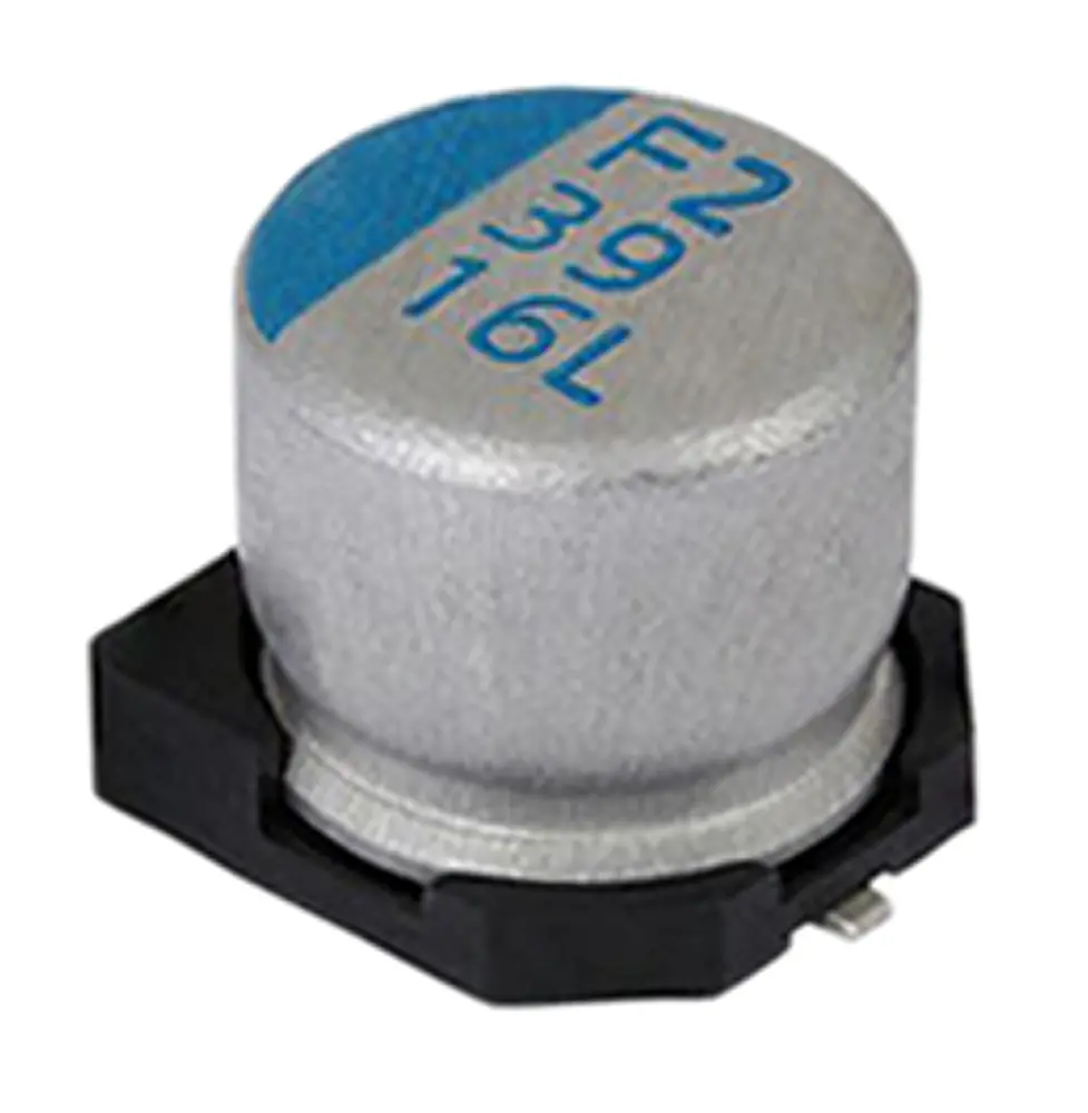 Condensador de polímero de aluminio conductivo Vishay serie 181 CPL, 150μF, ±20%, 35V dc, mont. SMD, 10.4 x 10.4 x | MA...