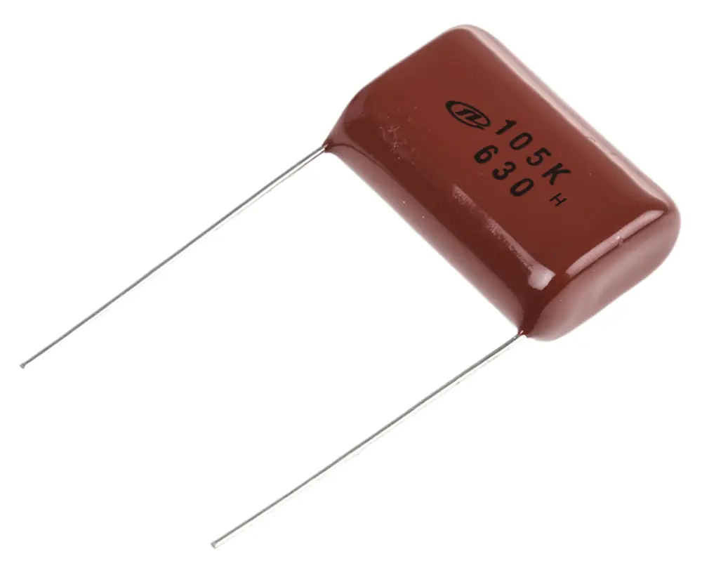 Condensador de película Nichicon, 1μF, ±10%, 250 V ac, 630 V dc, Montaje en orificio pasante | QXK2J105KTP