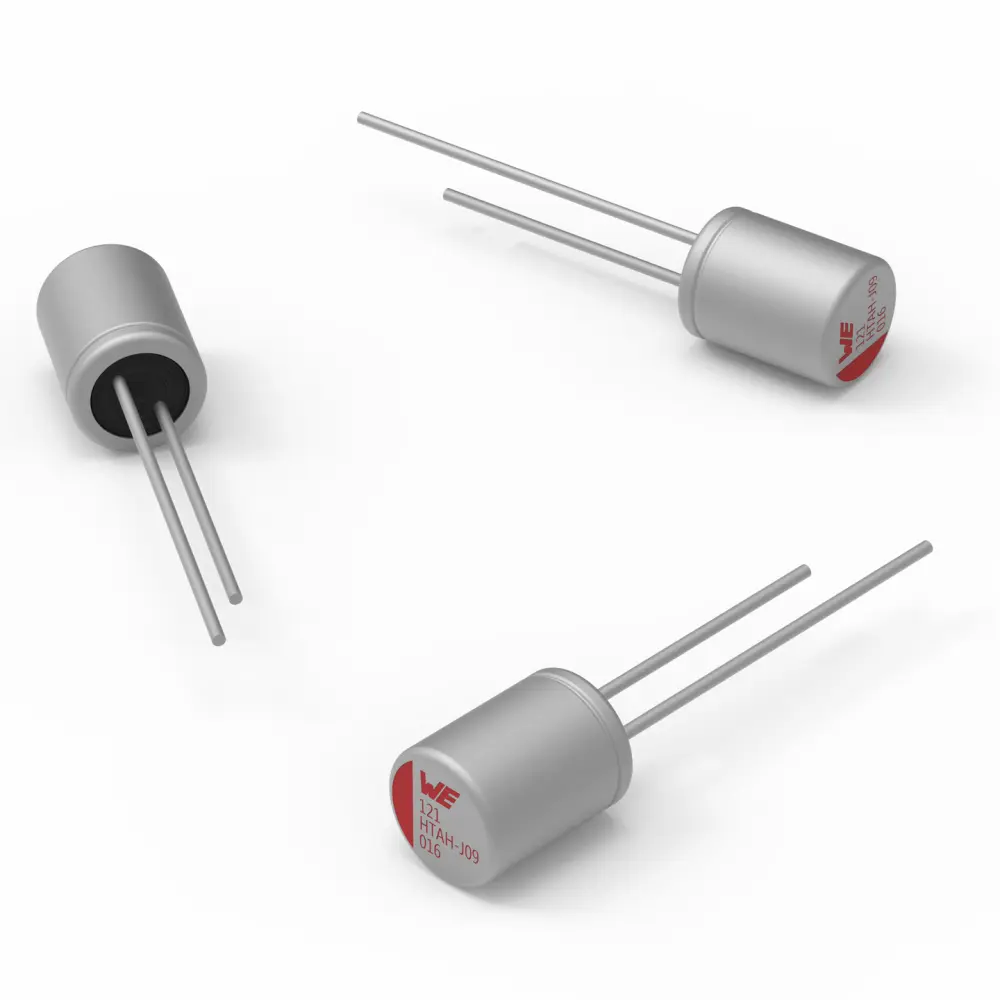 Condensador de polímero de aluminio Wurth Elektronik, 220μF, 25V dc, Montaje en orificio pasante, encapsulado Can | 8.70...