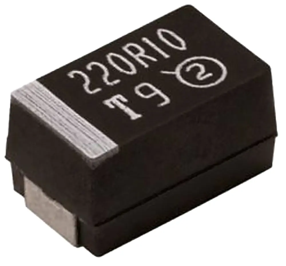 Condensador de tántalo Vishay TR3D476K016C0200, 47μF, ±10%, 16V dc, Montaje en Superficie, Encapsulado 7343-31, ESR