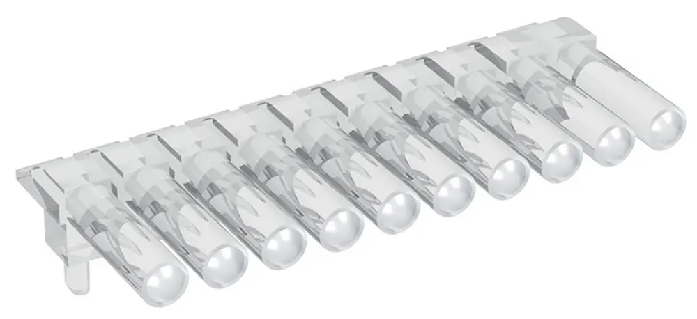 Guí de luz LED Mentor GmbH de 10 vías, long. 11.55mm, mont. en PCB | 1271.201