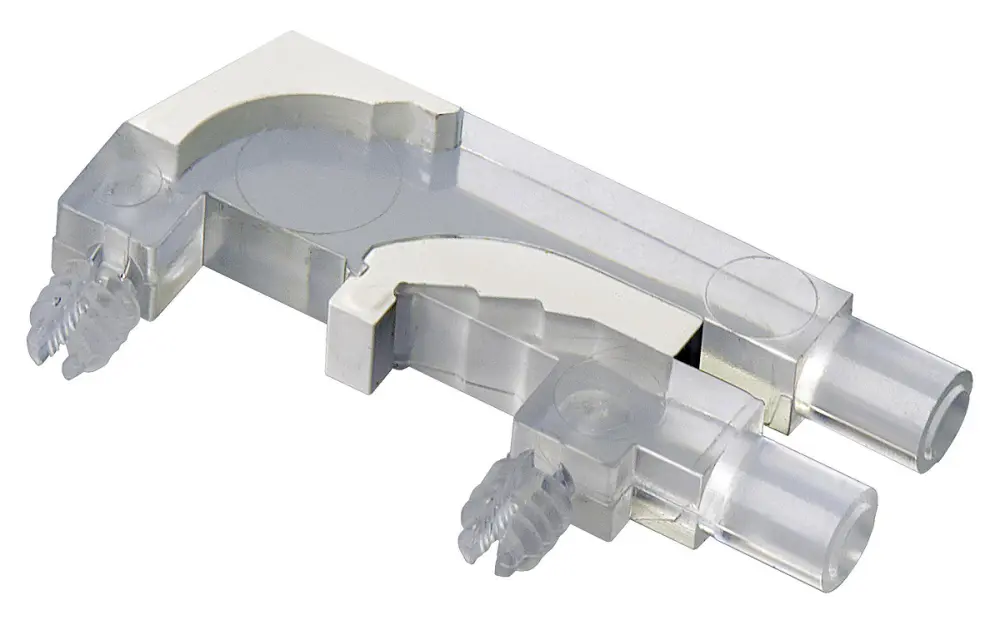 Guí de luz LED Mentor GmbH de 2 vías, long. 23.6mm, mont. en PCB | 1270.1001