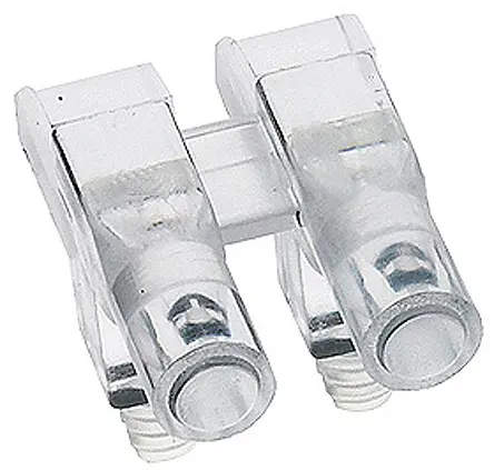Guí de luz LED Mentor GmbH de 2 vías, long. 14.4mm, mont. en PCB | 1271.1002