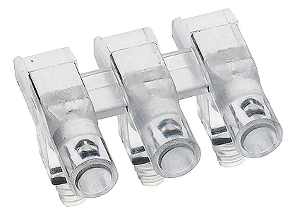 Guí de luz LED Mentor GmbH de 3 vías, long. 14.4mm, mont. en PCB | 1271.1003