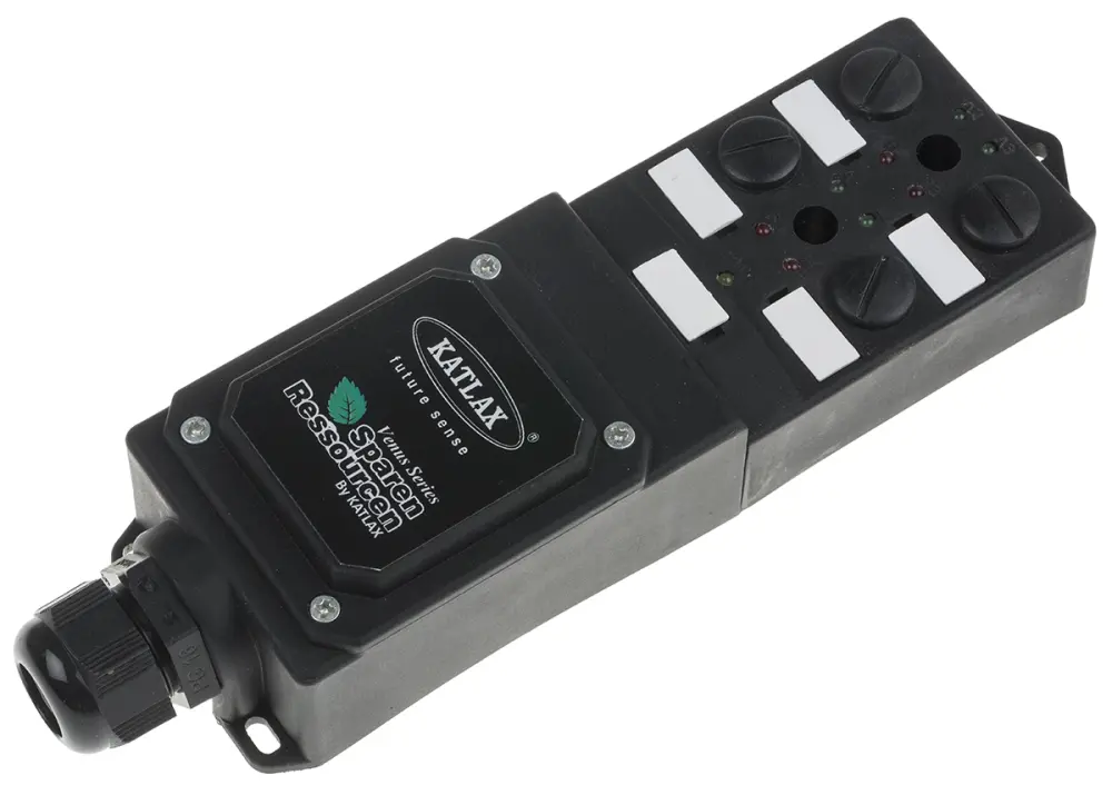 Caja de distribución , 4 puertos M12, 24V dc