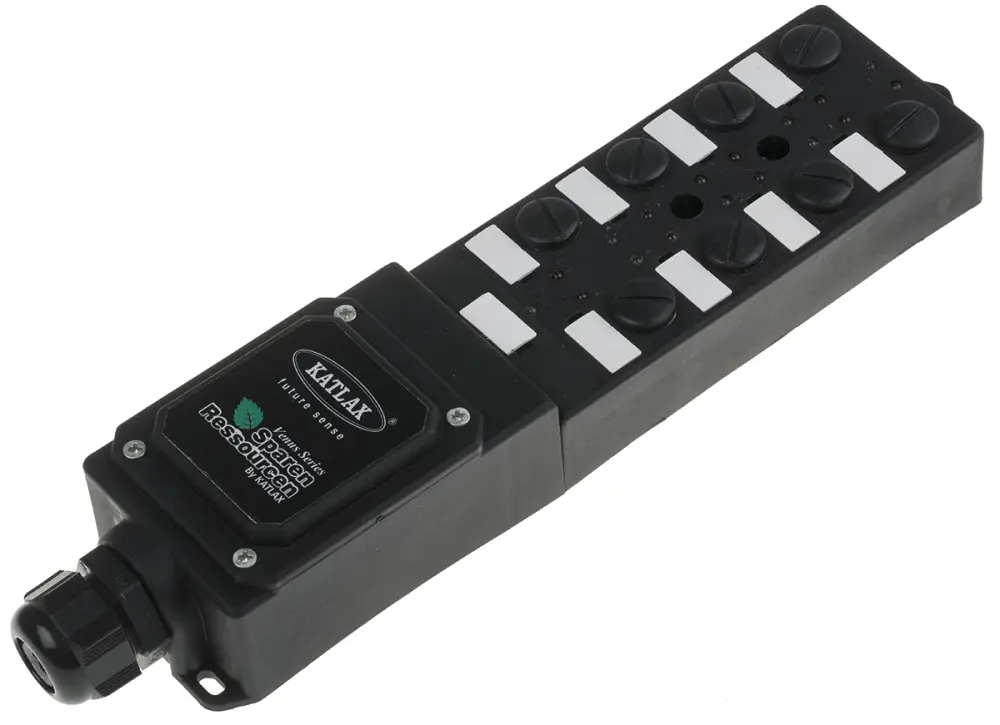 Caja de distribución , 8 puertos M12, 24V dc