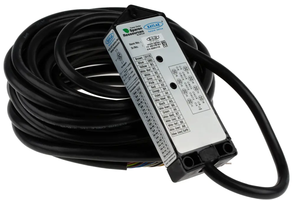 Caja de distribución , 8 puertos M12, 24V dc