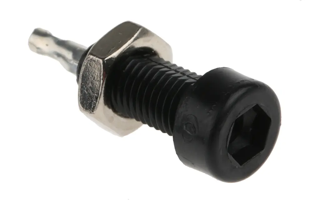 Conector hembra para pruebas Hembra, 10A, Contacto Estaño, Negro | 105-0803-001 Cinch