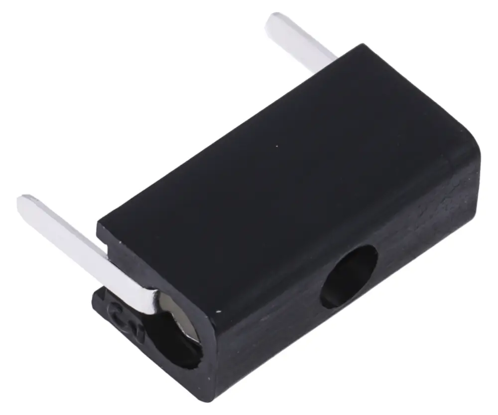 Conector hembra para pruebas Hembra, 5A, Contacto Plata, Negro
