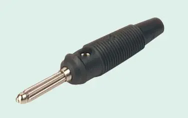 Conector banana Macho, 30A, 30 V ac, 60V dc, Contacto Oro, Níquel, Negro | 930727700 Hirschmann Test & Measurement