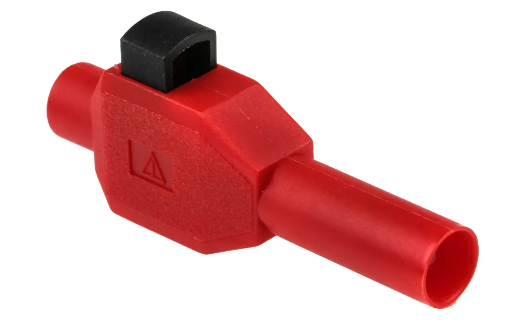 Conector banana Macho, 10A, 600V, Contacto Níquel, Rojo | 22.3007-22 Staubli
