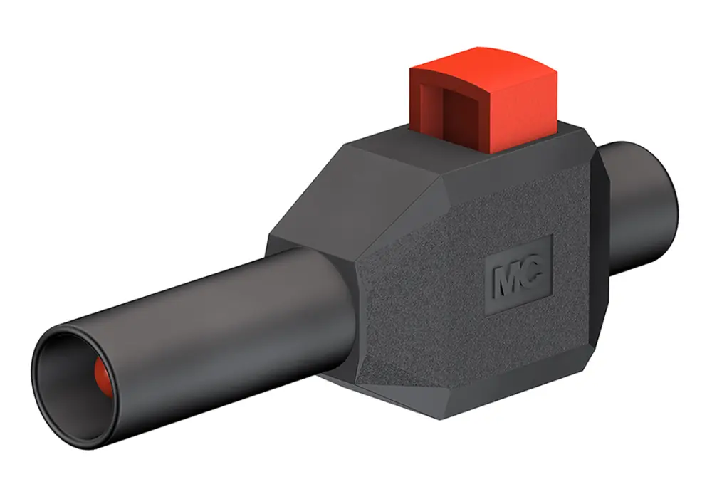 Conector banana Macho, 10A, 600V, Contacto Níquel, Negro | 22.3007-21 Staubli