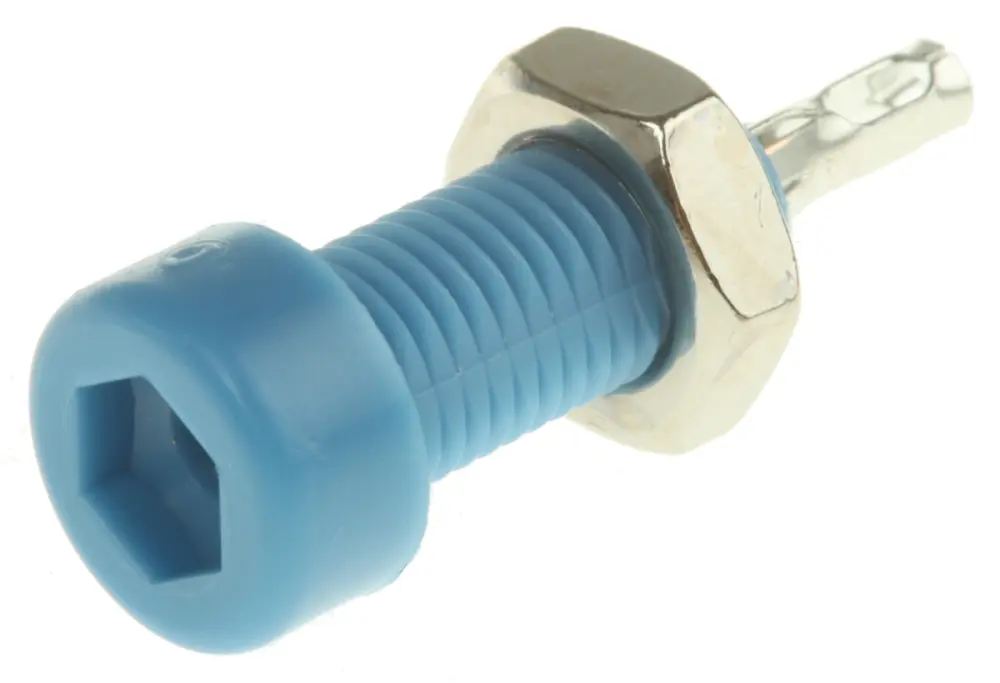 Conector hembra para pruebas Hembra, 10A, Contacto Estaño, Azul | 105-0810-001 WIMA