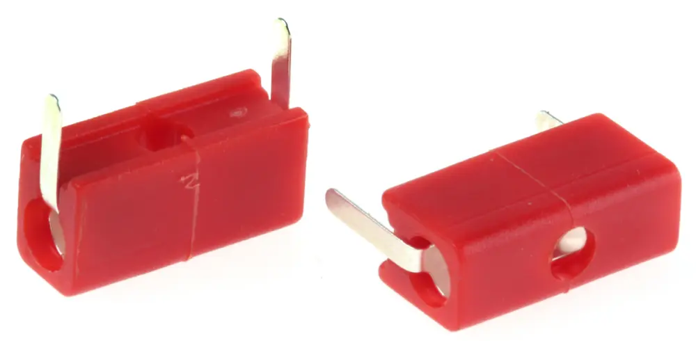 Conector hembra para pruebas Hembra, 5A, Contacto Plata, Rojo | 105-0752-001 WIMA