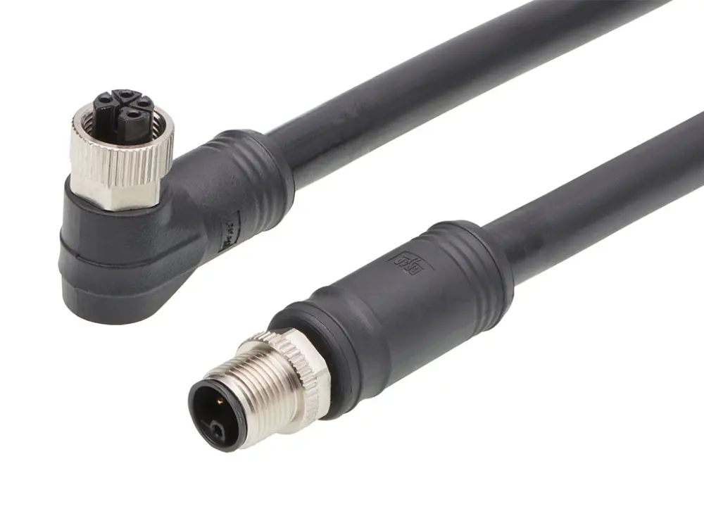 Cable Brad from Molex macho, hembra serie 120501 de 4 vías hembra macho, montaje éreo, IP67 | 1205010244
