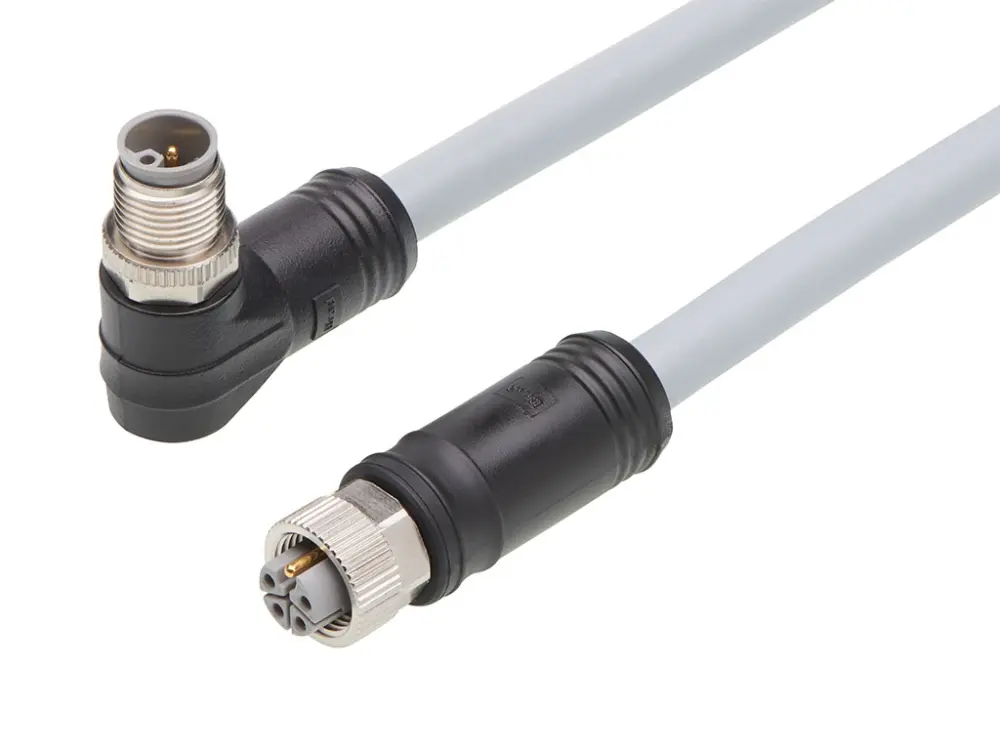 Cable Brad from Molex macho, hembra serie 120501 de 5 vías hembra macho, montaje éreo, IP67 | 1205010220