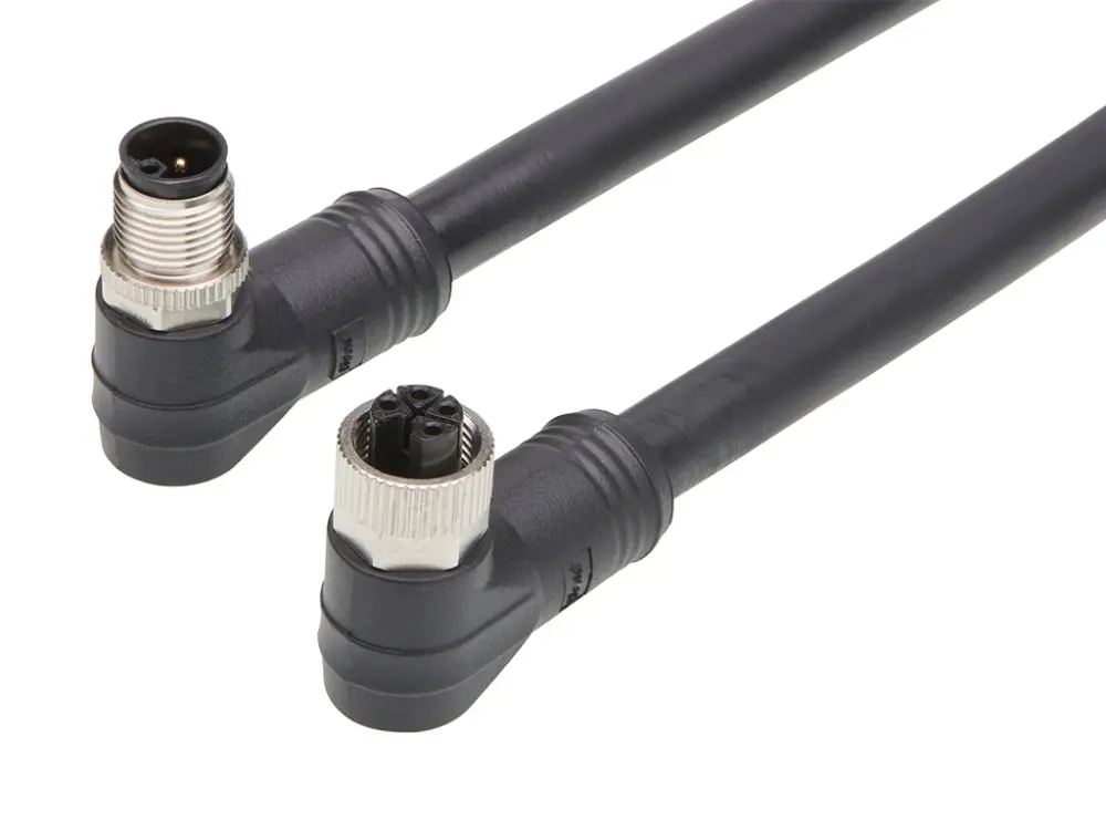 Cable Brad from Molex macho, hembra serie 120501 de 4 vías hembra macho, montaje éreo, IP67 | 1205010160