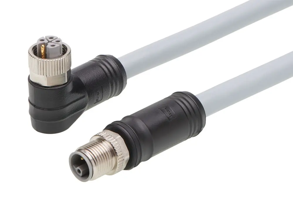 Cable Brad from Molex macho, hembra serie 120501 de 5 vías hembra macho, montaje éreo, IP67 | 1205010112